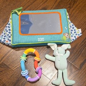 Baby Activity Set with Mirror and Plush Toy